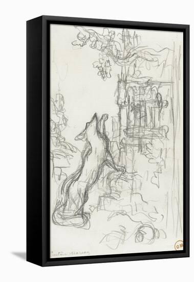 Le renard et les raisins-Gustave Moreau-Framed Premier Image Canvas