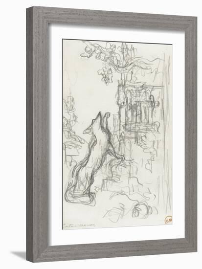 Le renard et les raisins-Gustave Moreau-Framed Giclee Print