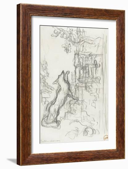 Le renard et les raisins-Gustave Moreau-Framed Giclee Print