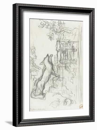 Le renard et les raisins-Gustave Moreau-Framed Giclee Print