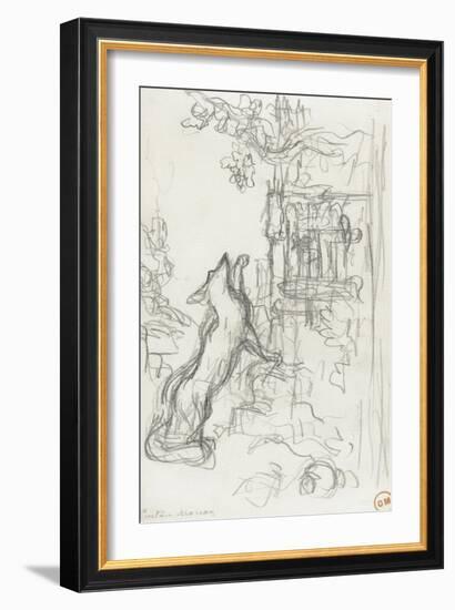 Le renard et les raisins-Gustave Moreau-Framed Giclee Print