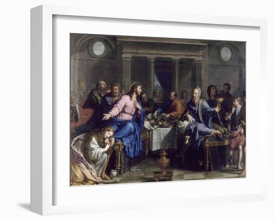 Le Repas chez Simon le Pharisien-Philippe De Champaigne-Framed Giclee Print