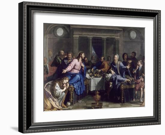 Le Repas chez Simon le Pharisien-Philippe De Champaigne-Framed Giclee Print