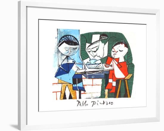 Le Repas des Infants-Pablo Picasso-Framed Collectable Print