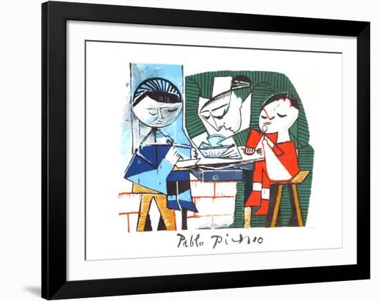 Le Repas des Infants-Pablo Picasso-Framed Collectable Print