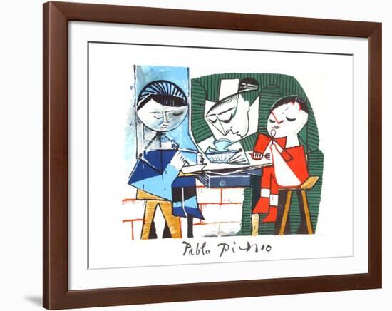 Le Repas des Infants-Pablo Picasso-Framed Collectable Print