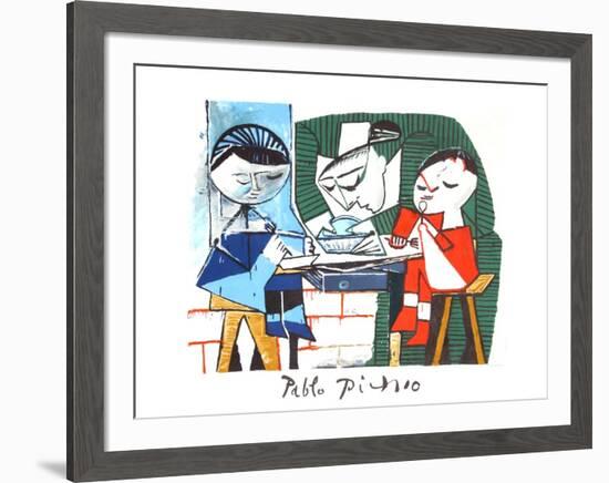 Le Repas des Infants-Pablo Picasso-Framed Collectable Print