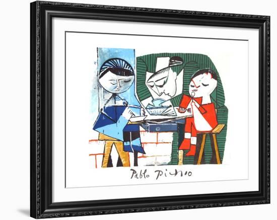 Le Repas des Infants-Pablo Picasso-Framed Collectable Print