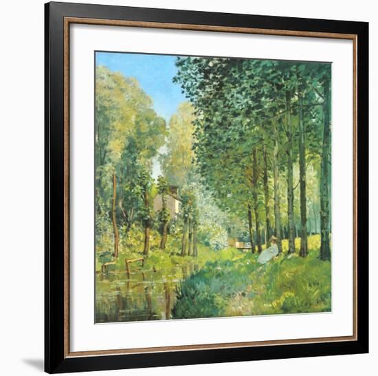 Le Repos au Bord du Ruisseau , 1872-Alfred Sisley-Framed Art Print