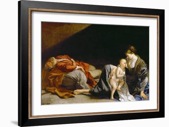 Le Repos Pendant La Fuite En Egypte - the Rest on the Flight into Egypt - Orazio Gentileschi (1563--Orazio Gentileschi-Framed Giclee Print