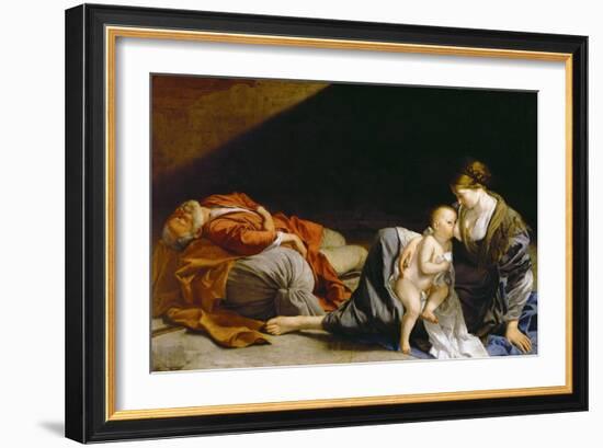 Le Repos Pendant La Fuite En Egypte - the Rest on the Flight into Egypt - Orazio Gentileschi (1563--Orazio Gentileschi-Framed Giclee Print