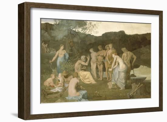 Le repos-Pierre Puvis de Chavannes-Framed Giclee Print