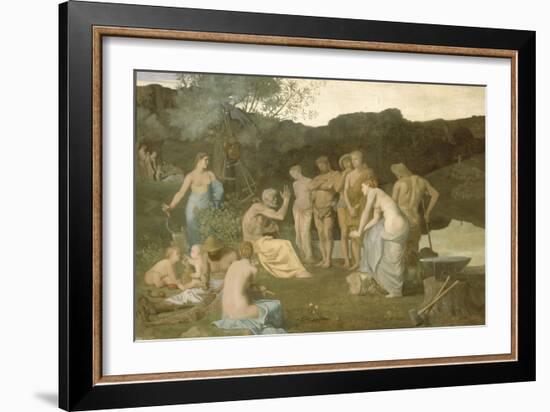 Le repos-Pierre Puvis de Chavannes-Framed Giclee Print