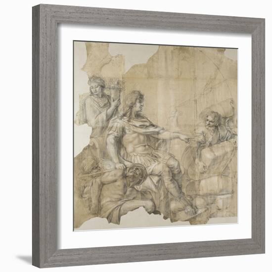 Le Rétablissement de la navigation-Charles Le Brun-Framed Giclee Print