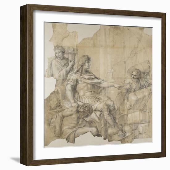 Le Rétablissement de la navigation-Charles Le Brun-Framed Giclee Print