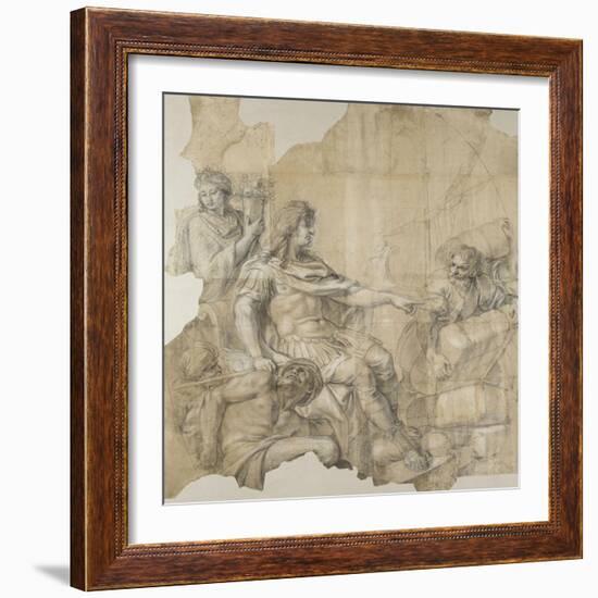 Le Rétablissement de la navigation-Charles Le Brun-Framed Giclee Print