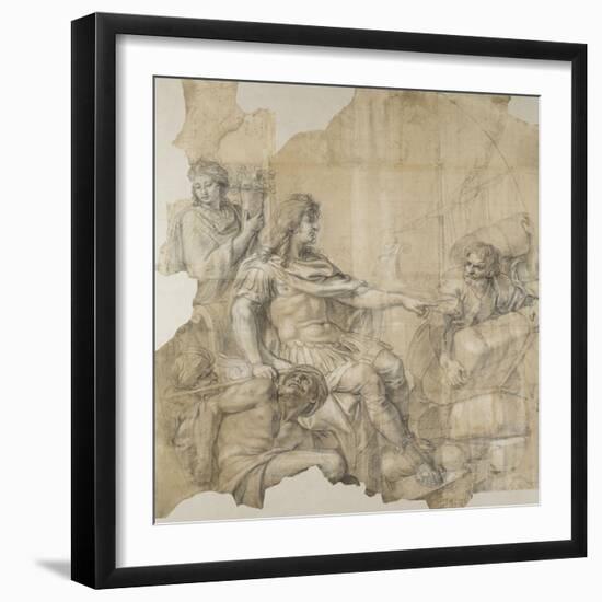 Le Rétablissement de la navigation-Charles Le Brun-Framed Giclee Print