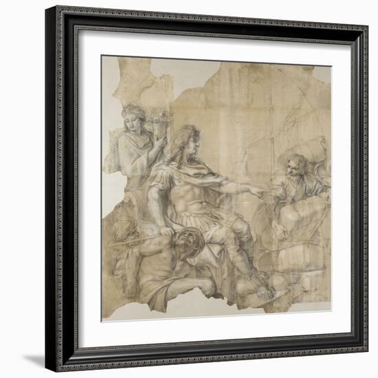 Le Rétablissement de la navigation-Charles Le Brun-Framed Giclee Print