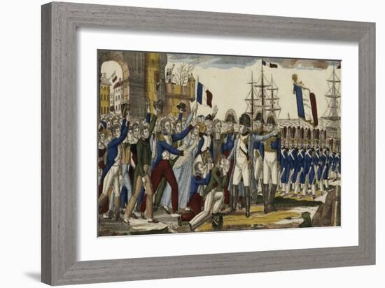 Le retour de l'île d'Elbe-null-Framed Giclee Print