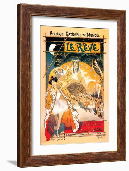 Le Reve-Th?ophile Alexandre Steinlen-Framed Art Print