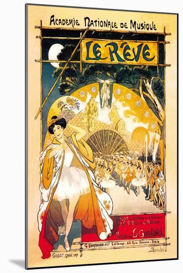 Le Reve-Théophile Alexandre Steinlen-Mounted Art Print