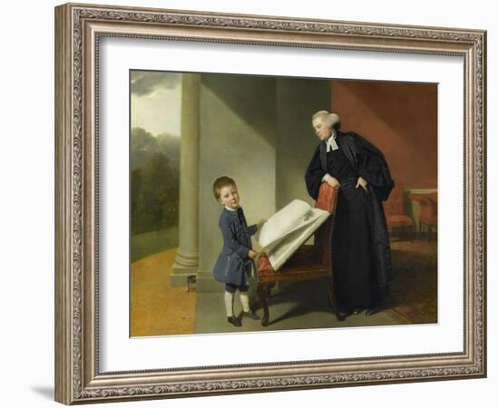 Le révérend Randall Burroughes et son fils Ellis-Johann Zoffany-Framed Giclee Print