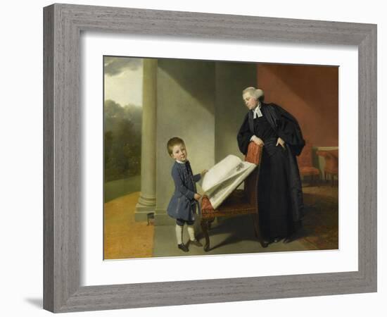 Le révérend Randall Burroughes et son fils Ellis-Johann Zoffany-Framed Giclee Print