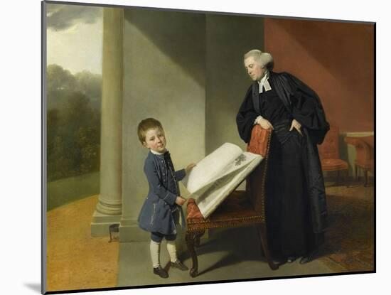 Le révérend Randall Burroughes et son fils Ellis-Johann Zoffany-Mounted Giclee Print