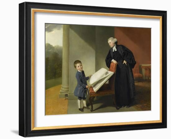 Le révérend Randall Burroughes et son fils Ellis-Johann Zoffany-Framed Giclee Print