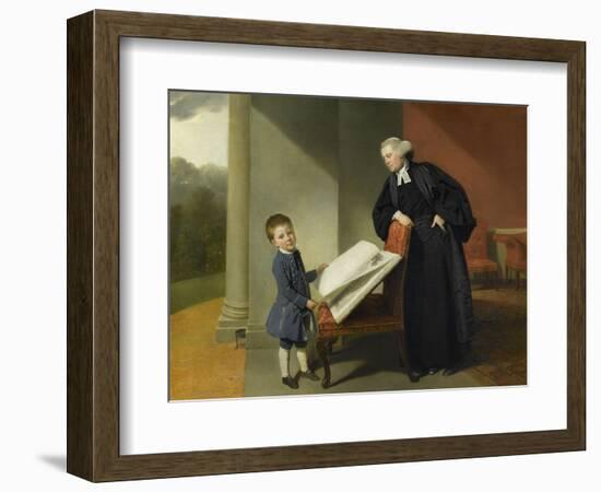 Le révérend Randall Burroughes et son fils Ellis-Johann Zoffany-Framed Giclee Print