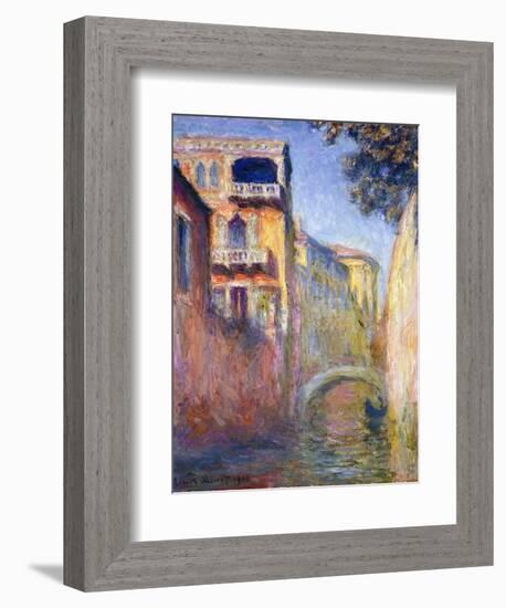 Le Rio de La Salute, 1908-Claude Monet-Framed Giclee Print