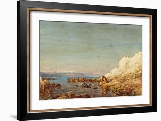 Le rocher d'Antibes: le Croûton-Félix Ziem-Framed Giclee Print