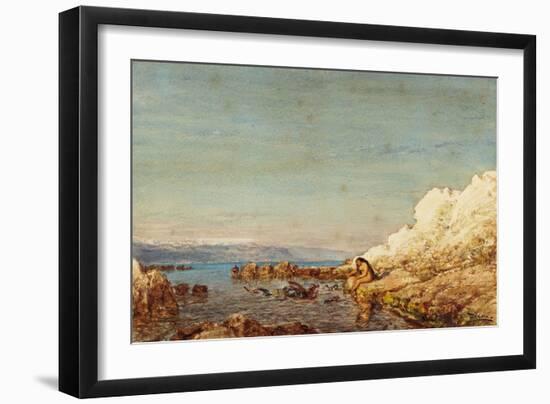 Le rocher d'Antibes: le Croûton-Félix Ziem-Framed Giclee Print