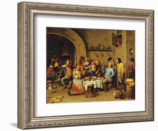 Le Roi Boit (The King Drinks)-David Teniers the Younger-Framed Giclee Print