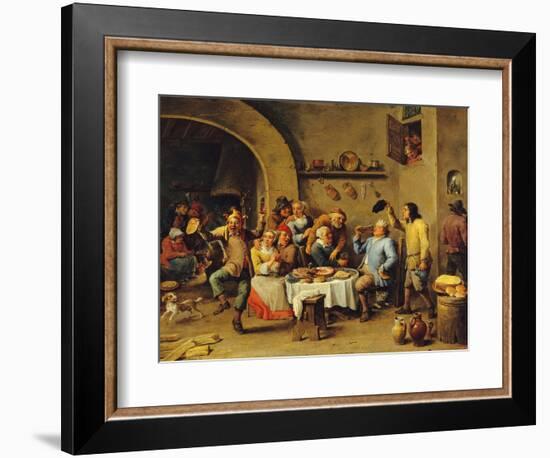 Le Roi Boit (The King Drinks)-David Teniers the Younger-Framed Giclee Print