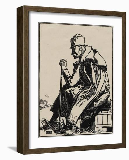 Le Roi Pierre Ier, 1915 (Woodcut on Japanese Mulberry Paper)-Auguste Lepere-Framed Giclee Print