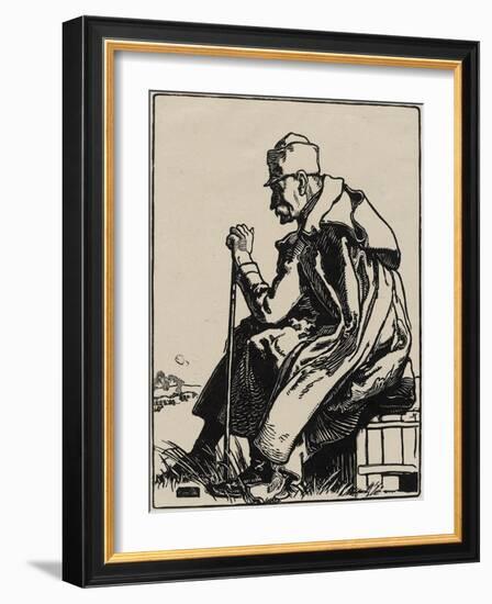 Le Roi Pierre Ier, 1915 (Woodcut on Japanese Mulberry Paper)-Auguste Lepere-Framed Giclee Print