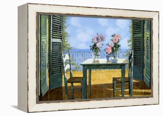 Le Rose E Il Balcone-Guido Borelli-Framed Premier Image Canvas