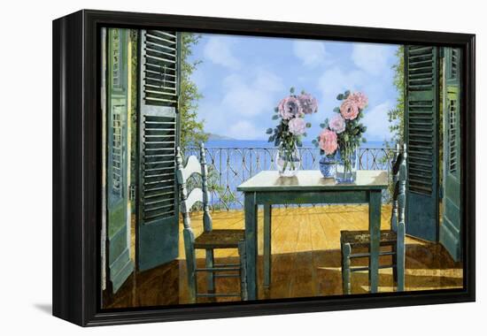 Le Rose E Il Balcone-Guido Borelli-Framed Premier Image Canvas