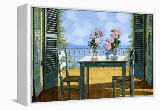 Le Rose E Il Balcone-Guido Borelli-Framed Premier Image Canvas