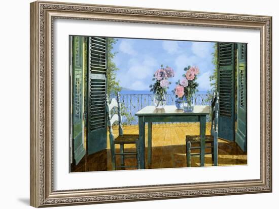 Le Rose E Il Balcone-Guido Borelli-Framed Giclee Print