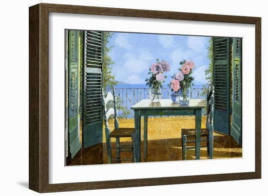 Le Rose E Il Balcone-Guido Borelli-Framed Giclee Print