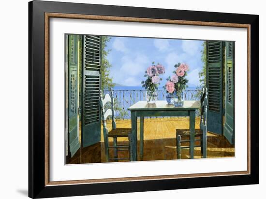 Le Rose E Il Balcone-Guido Borelli-Framed Giclee Print