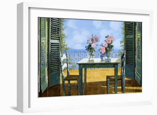 Le Rose E Il Balcone-Guido Borelli-Framed Giclee Print