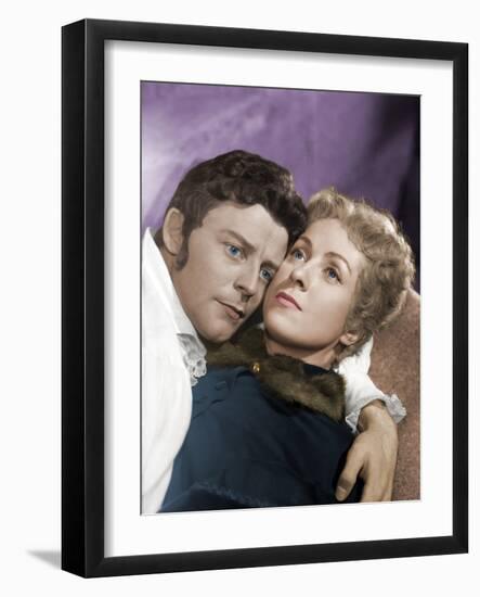 Le Rouge and le Noir by Claude Autant Lara with Gerard Philipe and Danielle Darrieux, 1954 (d'apres-null-Framed Photo