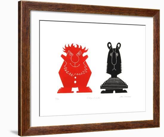 Le Rouge et Le Noir-Jean Sariano-Framed Limited Edition