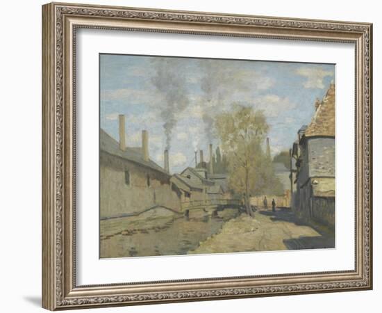 Le ruisseau de Robec, à Rouen-Claude Monet-Framed Giclee Print