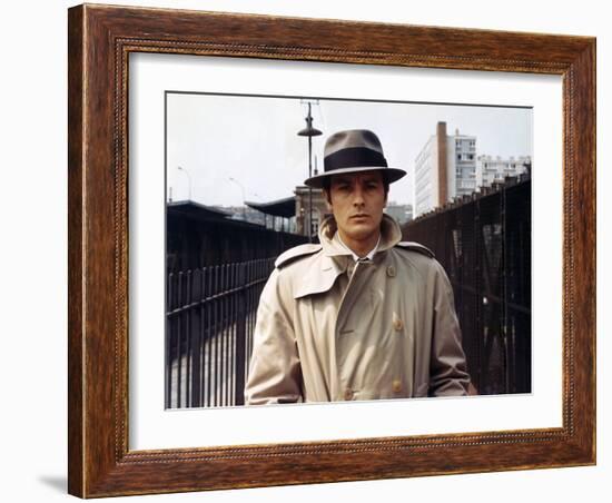 Le Samourai by Jean-Pierre Melville with Alain Delon, 1967 (photo)-null-Framed Photo