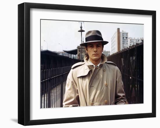 Le Samourai by Jean-Pierre Melville with Alain Delon, 1967 (photo)-null-Framed Photo