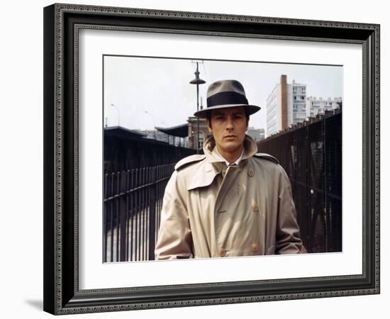 Le Samourai by Jean-Pierre Melville with Alain Delon, 1967 (photo)-null-Framed Photo